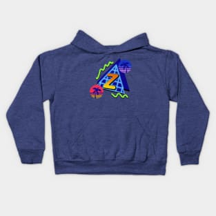 Initial Letter Z - 80s Synth Kids Hoodie